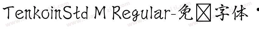 TenkoinStd M Regular字体转换